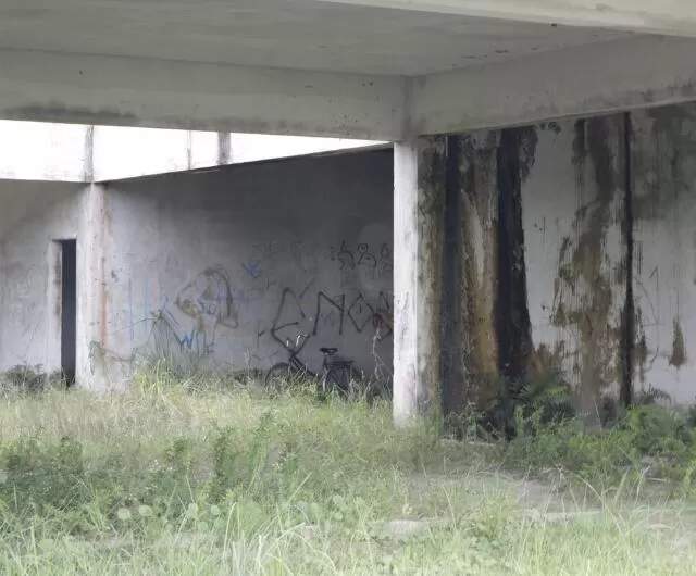 Obras paralisadas do Centro da Juventude de Paranaguá, localizado na Vila dos Comerciários. Foto: Divulgação