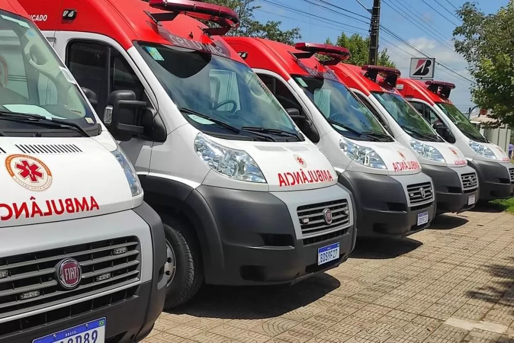 Ministério da Saúde entrega mais 14 ambulâncias do Samu ao Paraná