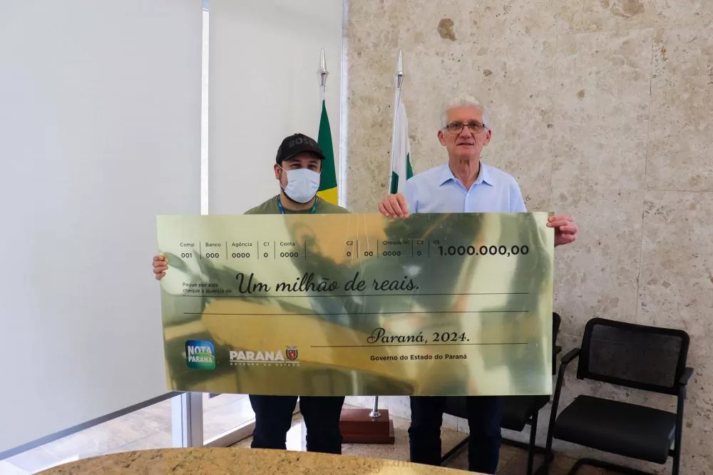 Mais um na multidão: ganhador de R$ 1 milhão do Nota Paraná vai manter prêmio em segredo Foto: SEFA-PR