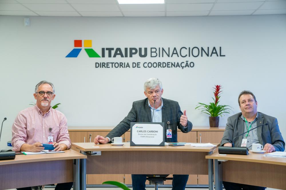 Diretor de Coordenação da Itaipu, Carlos Carboni (ao centro). Foto: Alexandre Marchetti/Itaipu Binacional.