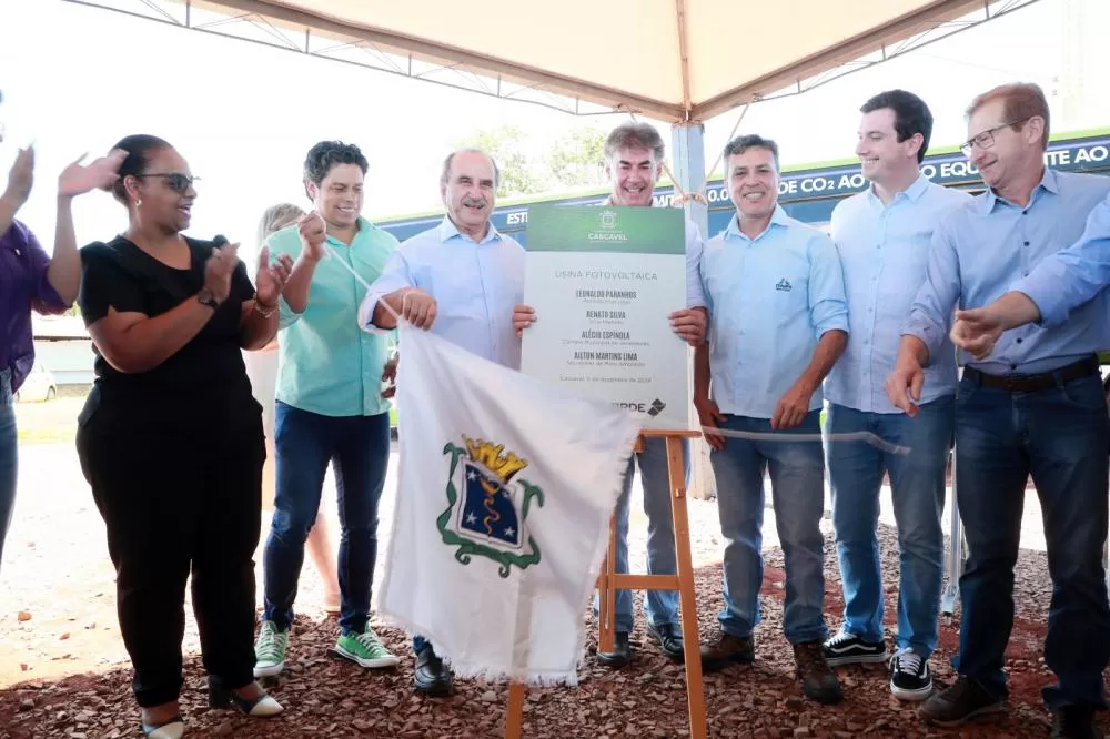 Cascavel dá um salto gigantesco na sustentabilidade e inaugura usina fotovoltaica