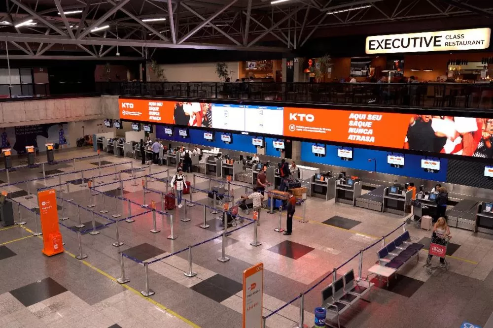Entre janeiro e novembro de 2024, Aeroporto Afonso Pena registrou crescimento de 86% no movimento de viajantes internacionais Foto: Arnaldo Neto/AEN