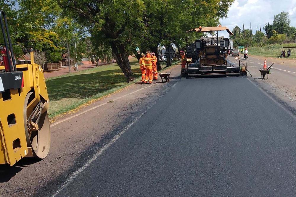 Obra de conservação de rodovia. (Foto: Arquivo AEN)
