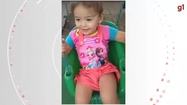 Menina de três anos morreu afogada em máquina de lavar; madrasta virou ré — Foto: Reprodução RPC