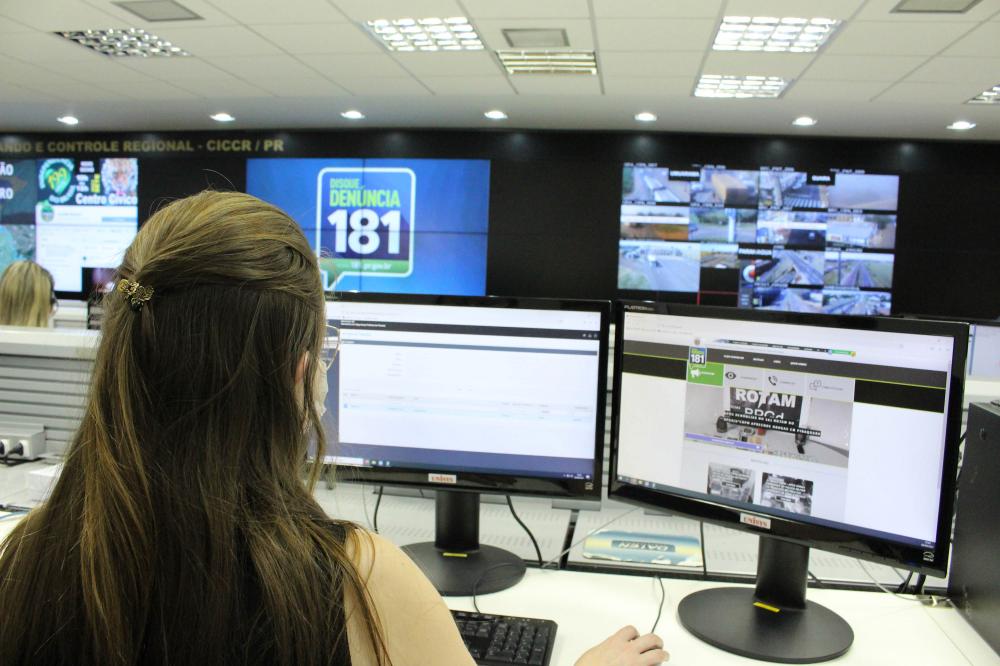 Disque Denúncia 181 do Paraná registrou 24 mil comunicações de crimes no primeiro semestre Foto: SESP