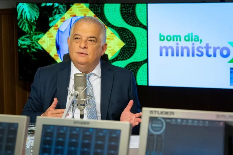 Márcio França durante participação no programa Bom Dia, Ministro desta quinta-feira, 30 de janeiro - Foto: Diego Campos/Secom/PR