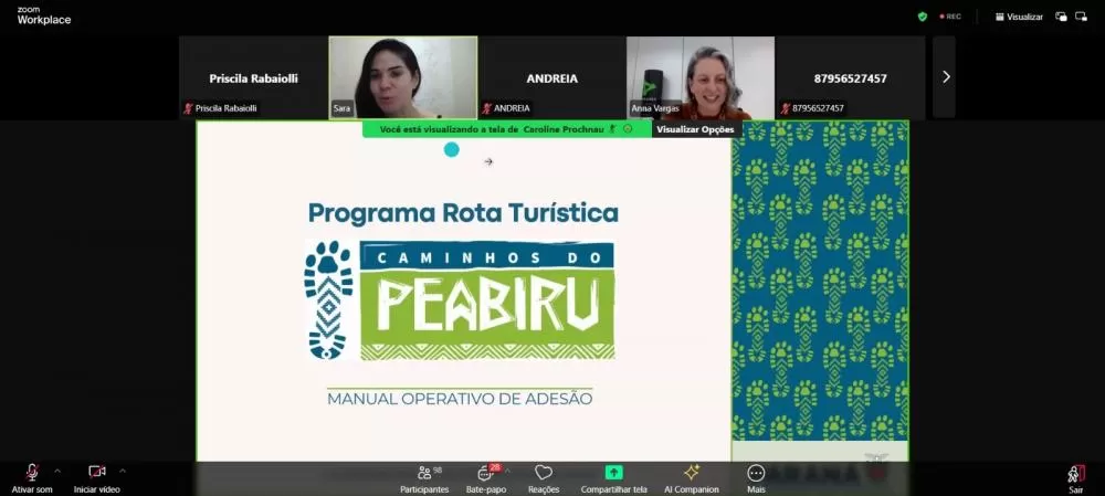 Programa Rota Turística Caminhos do Peabiru é apresentado pela SETU para gestores municipais e Instâncias de Governança
