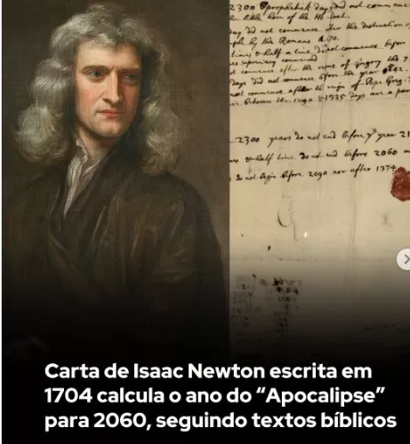 2060: O Ano Final segundo Isaac Newton?