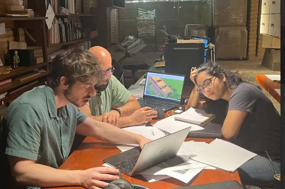 Equipe do Museu Internacional de Arte acompanha fase de estudos do projeto arquitetônico em Assunção Foto: Gabriel Hildebrand Tomich