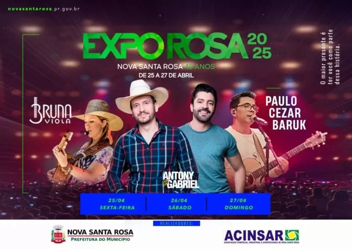 Expo Rosa 2025 é oficialmente lançada com grandes shows nacionais