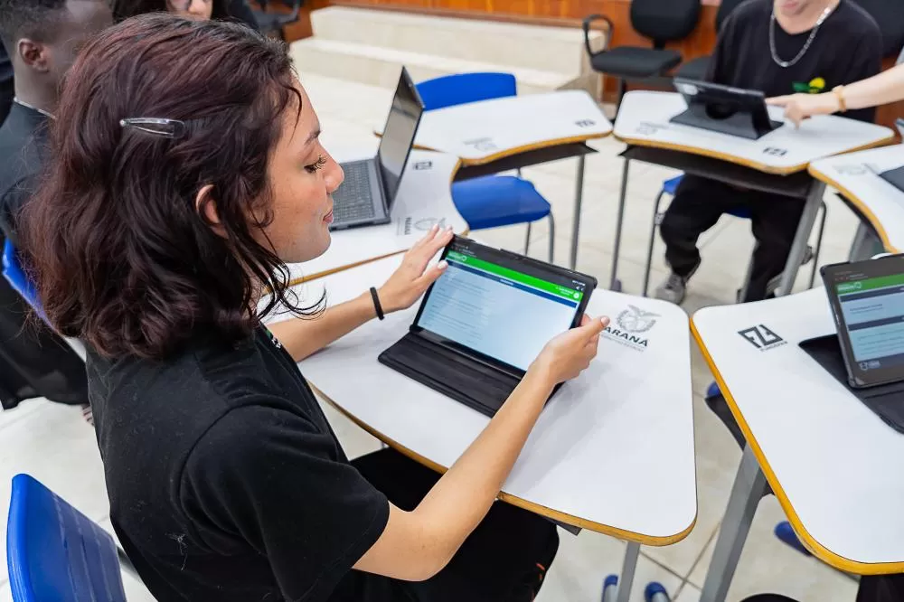 Com IA no currículo, Paraná tem 500 mil de alunos impactados pela educação tecnológica Foto: Silvio Turra/SEED