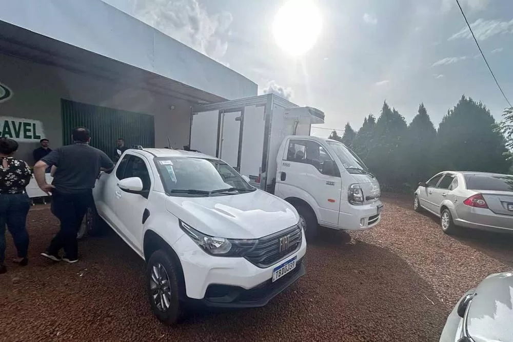 Entrega de equipamentos em cooperativa da agricultura familiar em Cascavel Foto: SEAB