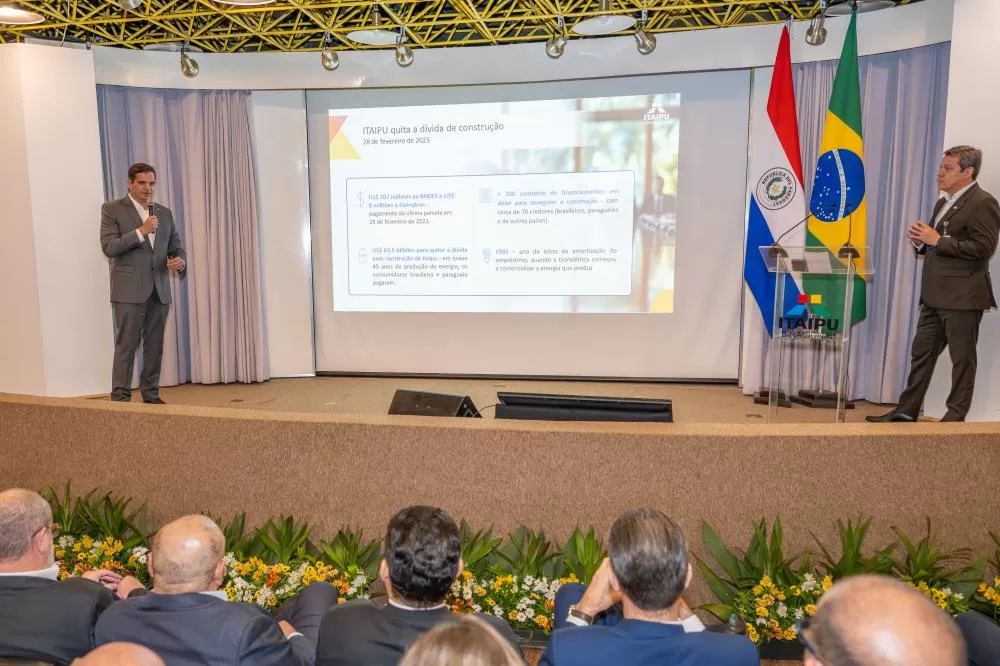 Presidente do Congresso Nacional visita Itaipu e fortalece relação bilateral com Paraguai