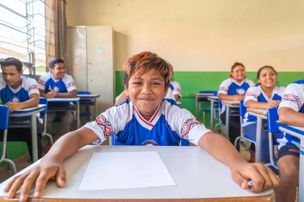 Escola Mais Bonita: unidades indígenas estaduais receberam mais de R$ 3 milhões neste ano Foto: Fundepar