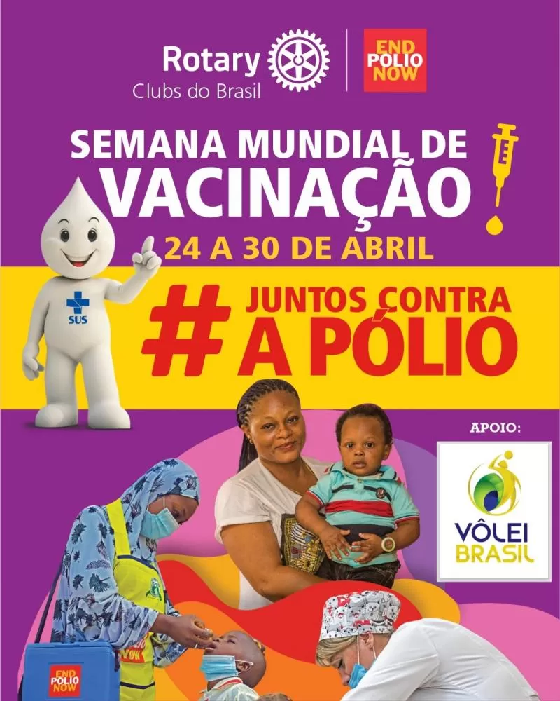 Rotary e CBV: Uma aliança poderosa na luta contra a pólio e pela saúde do Brasil