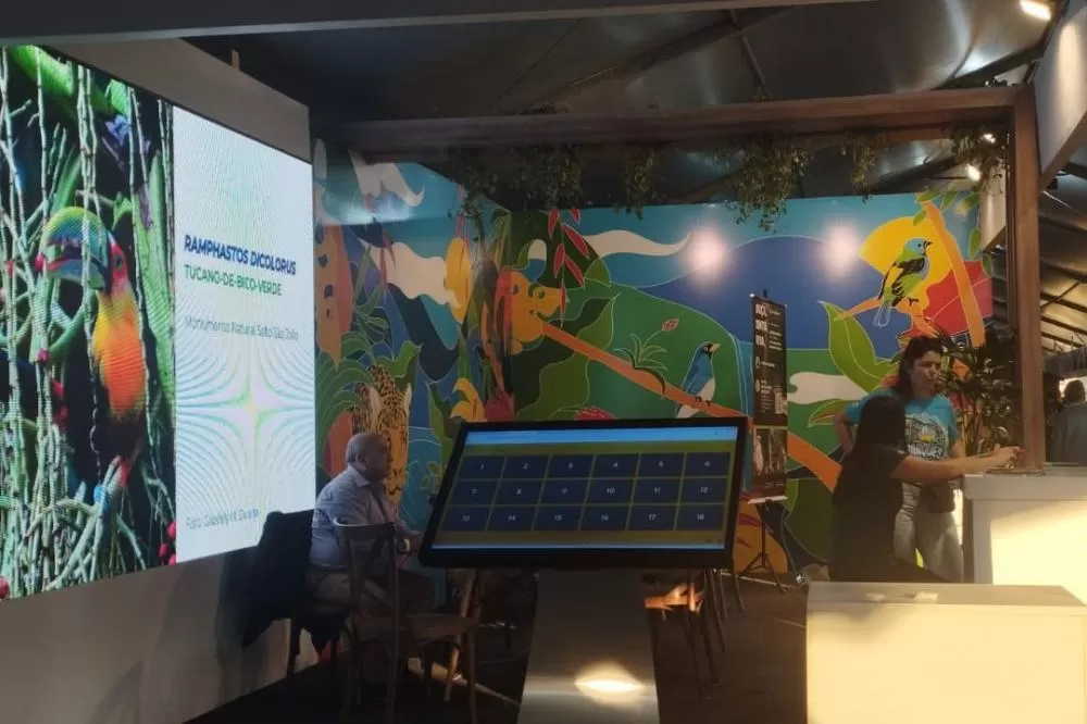 Instituto Água e Terra (IAT) apresenta no domingo (18), dentro do Encontro Brasileiro de Observação de Aves (Avistar) 2025, maior evento do segmento na América Latina, em São Paulo (SP) Foto: IAT-PR