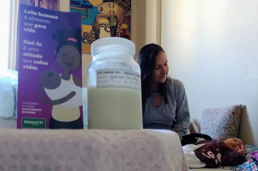 Solidariedade materna: em 5 anos, mais de 86 mil bebês foram atendidos pelos bancos de leite do Paraná Foto: Banco de Leite Humano de Londrina