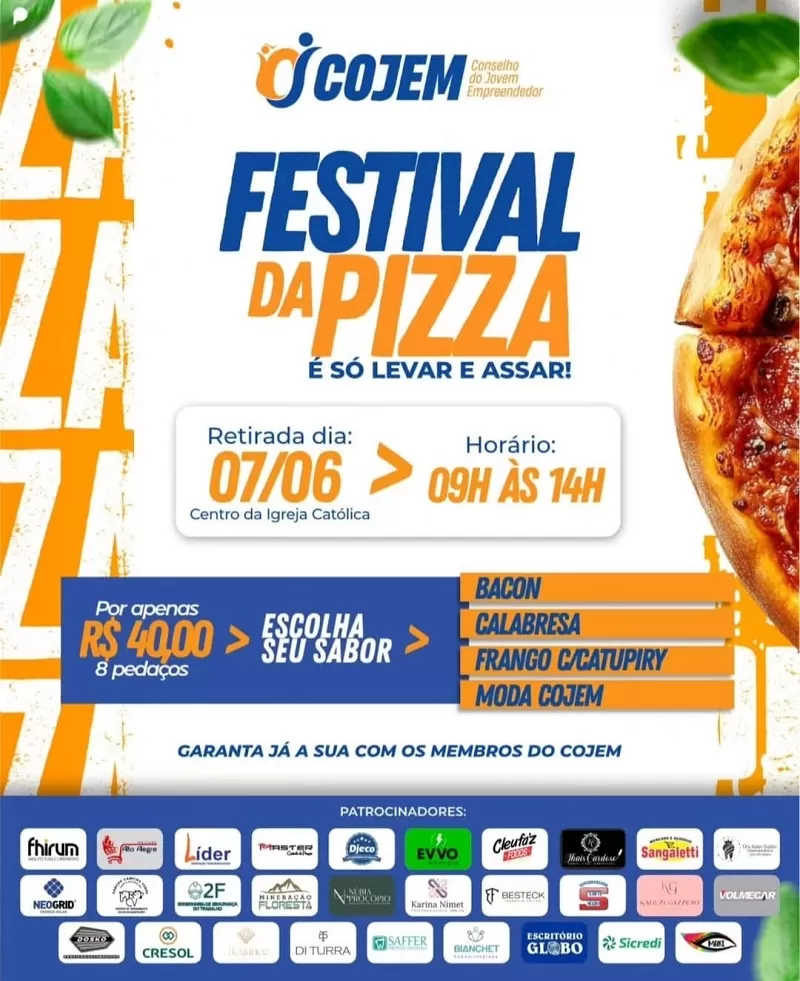 COJEM promove a 4ª edição do Festival da Pizza em Santa Helena