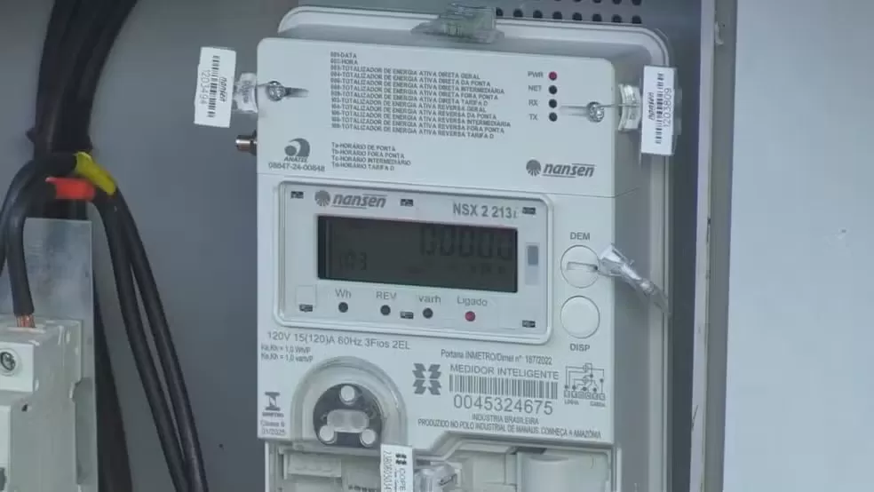 Medidor da Copel em Cascavel — Foto: RPC