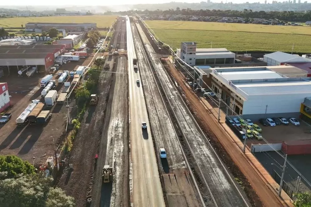 Duplicação de rodovia em Toledo chega a 57,32% de execução Foto: DER-PR