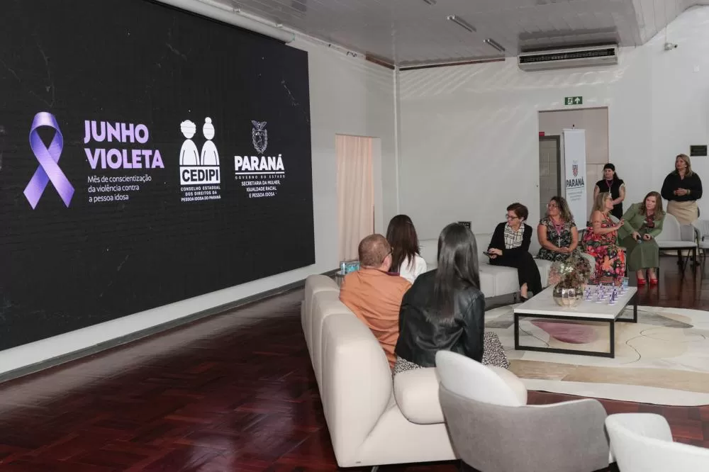 Junho Violeta: Governo do Paraná promove ações de enfrentamento à violência contra a pessoa idosa Foto: Robson Mafra/SEMIPI