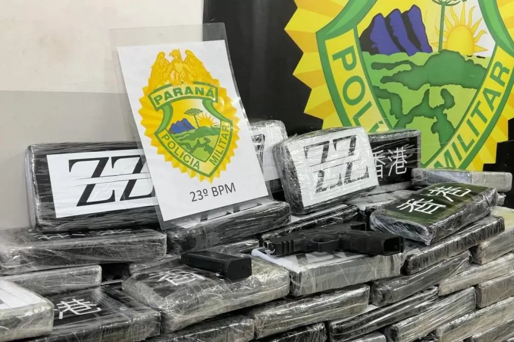 Em 3 dias, policiais do Paraná interceptam 3,5 toneladas de drogas e tiram R$ 65 milhões do tráfico Foto: PMPR