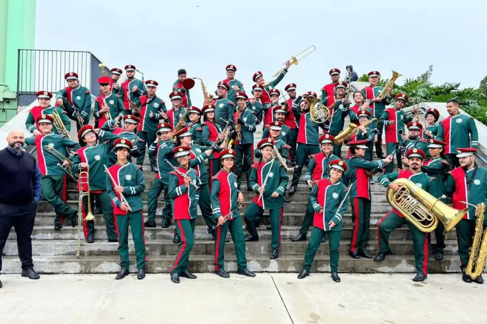 Sonho quase realizado: Banda de alunos do Caximba de malas prontas para a Europa Foto: Arquivo pessoal