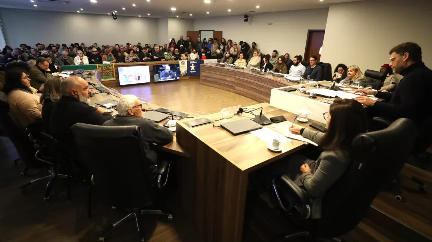 Audiência ocorreu no Auditório Legislativo na tarde desta quinta-feira (3). Créditos: Orlando Kissner/Alep