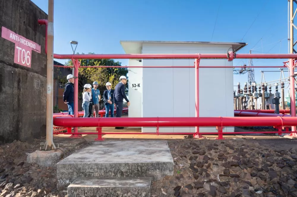 Subestação da margem paraguaia da usina de Itaipu. Foto: Sara Cheida/Itaipu.