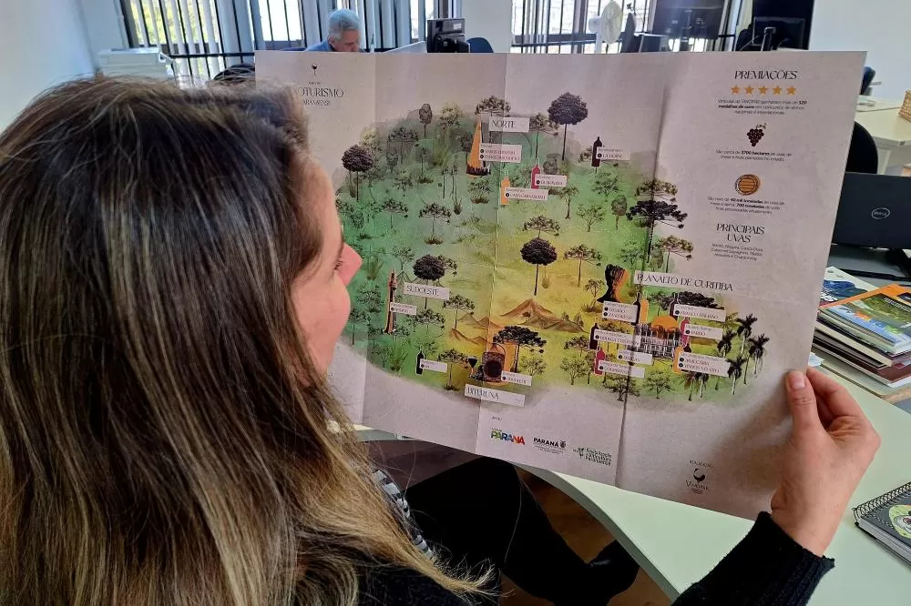 Com novo Mapa do Enoturismo, Paraná valoriza vinhos estaduais e visitas a produtores locais Foto: Viaje Paraná