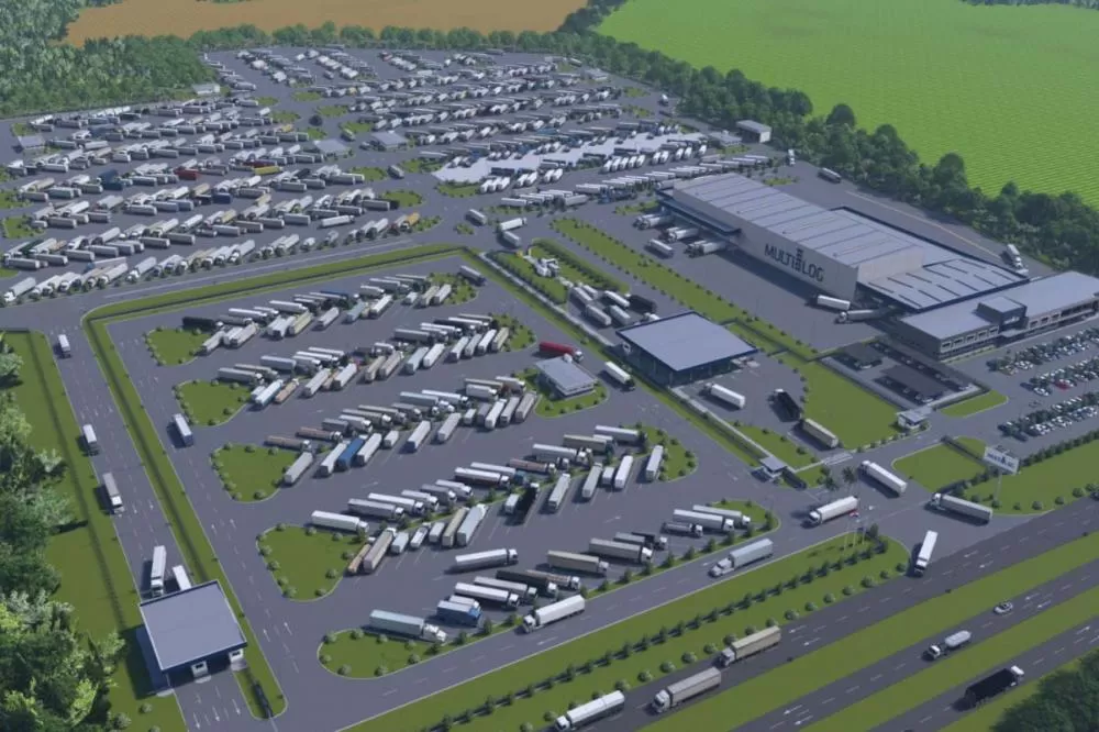 Com capacidade para 2 mil caminhões/dia, novo Porto Seco de Foz do Iguaçu será o maior da América Latina Foto: Divulgação Multilog