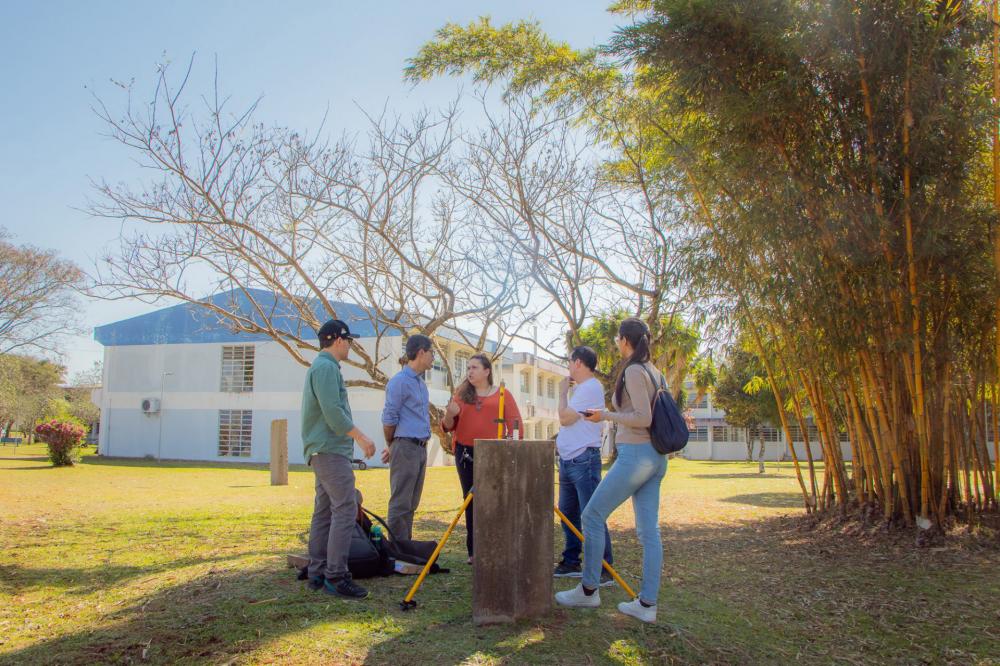UEPG abriga único marco geodésico da cidade há 28 anos Foto: Jéssica Natal/UEPG