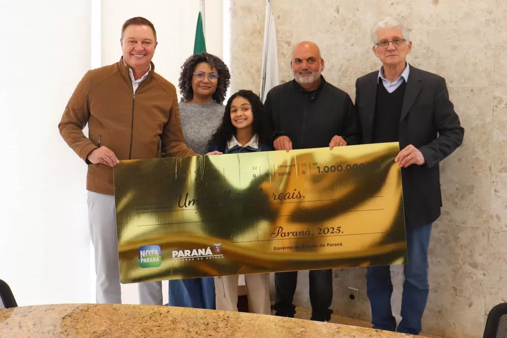 Ganhador do Nota Paraná descobre prêmio de R$ 1 milhão por conta própria Foto: SEFA-PR