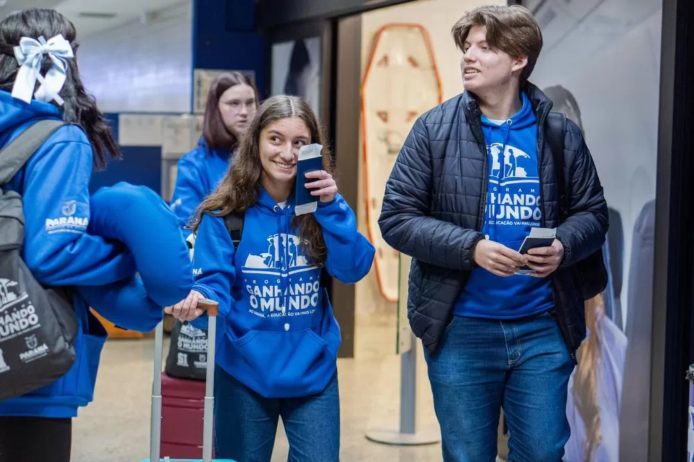 Educação divulga segunda convocação para edição 2026 do Ganhando o Mundo Foto: Lucas Fermin/SEED