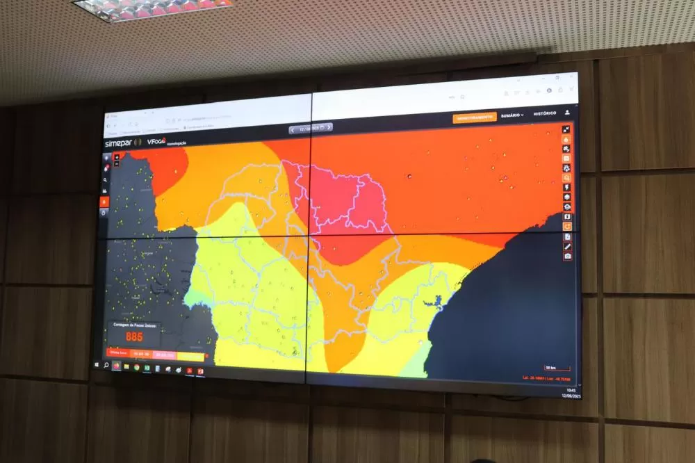 Atualizações da plataforma VFogo melhoram controle de queimadas no Paraná Foto: Defesa Civil