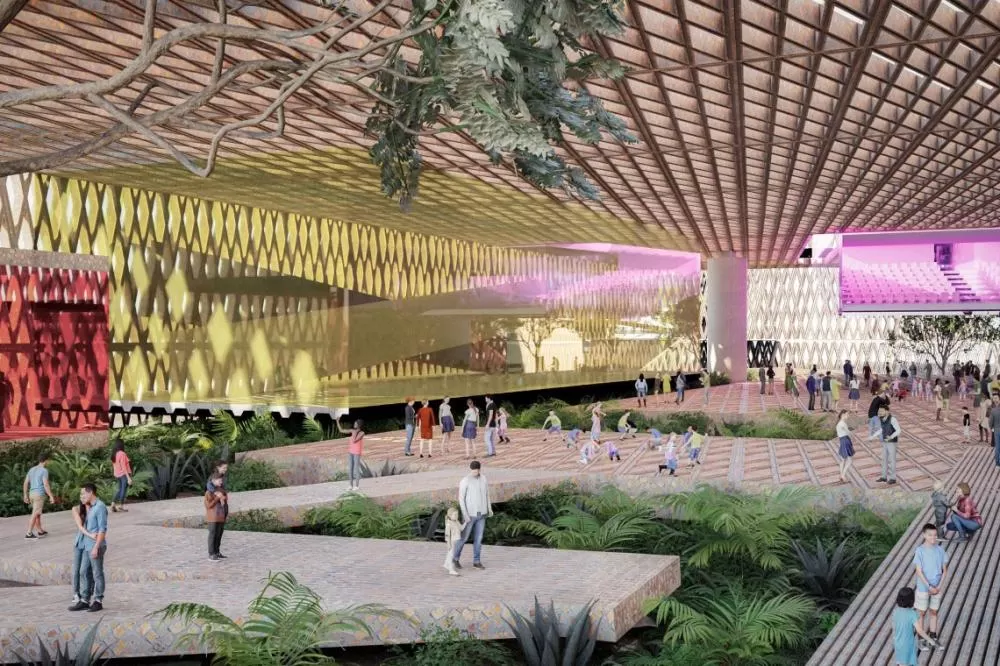 Pavilhão temporário com oficinas dá início às ativações do Centre Pompidou no Paraná Foto: Divulgação