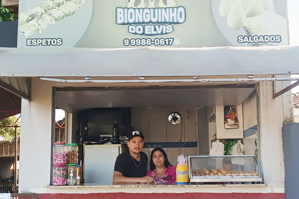 Lanchonete “Bionguinho do Elvis”, do empreendedor Alvis Vaz, em Pérola, no Noroeste Foto: Fomento Paraná