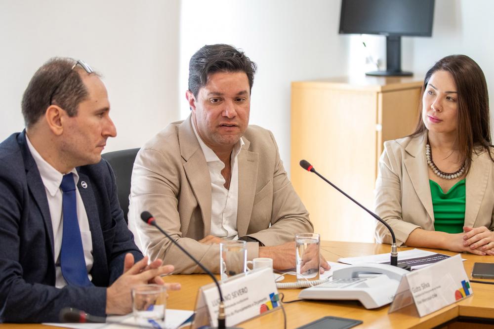 Estado discute fortalecimento das fronteiras com União e hidrogênio verde com Senado Foto: Washington Costa/MPO