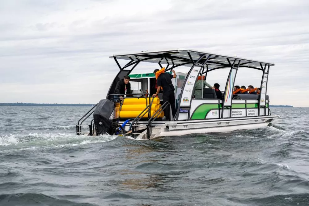 Itaipu e Itaipu Parquetec apresentam primeiro barco 100% movido a hidrogênio verde do Brasil