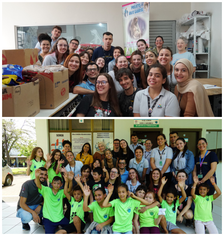 Entrega de alimentos no Projeto Anjo Gabriel e no Centro de Atenção Integral. Fotos: Michelle Einsiedel| Itaipu Binacional 