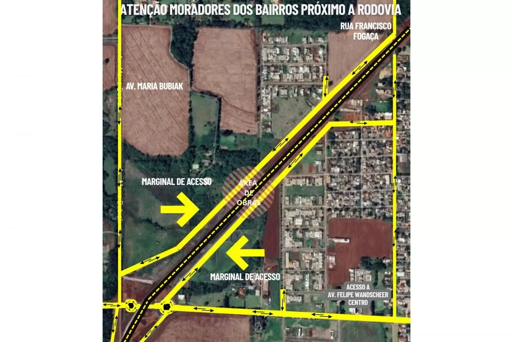Perimetral Leste: acesso a bairros perto de novo viaduto será por vias marginais Foto: DER