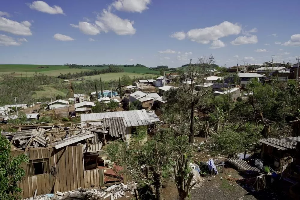 Devastação em Rio Bonito do Iguaçu. Foto: Alexandre Marchetti/Itaipu Binacional