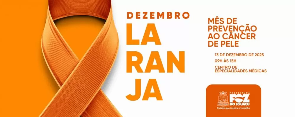 Prefeitura de Foz do Iguaçu promove ação do Dezembro Laranja com 200 atendimentos gratuitos para prevenção ao câncer de pele