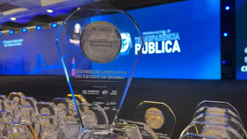 A Assembleia Legislativa do Paraná (Alep) alcançou nível máximo de transparência e conquistou nesta quinta-feira (4), pelo segundo ano consecutivo, o Selo Diamante do Programa Nacional de Transparência Pública (PNTP). Créditos: Rafael Guareski/Alep