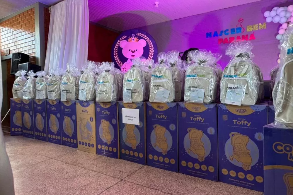 Nascer Bem: Estado inicia calendário de 2026 com entrega de 366 kits nas regiões Oeste e Sudoeste Foto: SEDEF