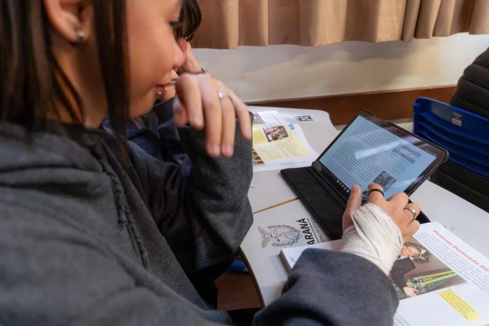 Seed-PR disponibiliza curso técnico de Inteligência Artificial para alunos da rede estadual Foto: Lucas Fermin/SEED