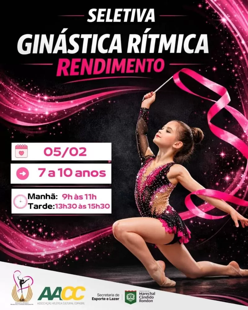 Associação Rondonense de Ginástica Rítmica retoma atividades com inscrições para escolinha e seletiva de rendimento