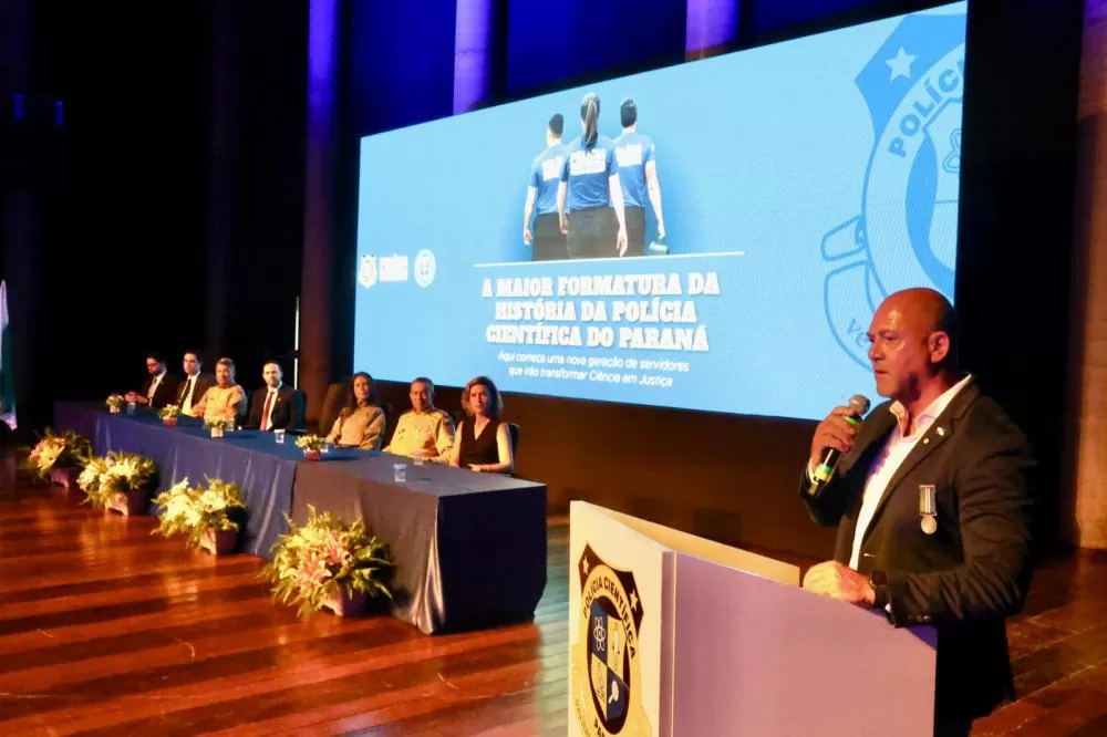 Polícia Científica do Paraná realiza maior formatura da história Foto: Ricardo Almeida/SESP