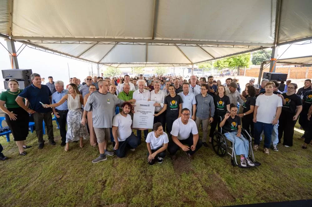 Darci Piana inaugura nova sede da APAE de Douradina, a 3ª construída pelo Estado Foto: Arnaldo Neto/AEN