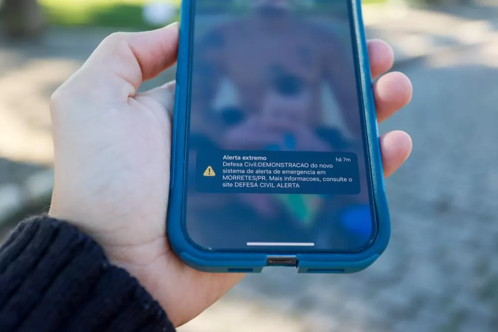 Defesa Civil emitiu 134 alertas de eventos severos desde a criação do Cell Broadcast Foto: Gabriel Rosa/Arquivo AEN